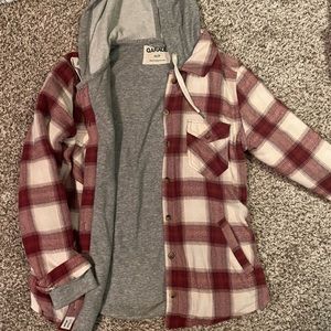 Garage Flannel Hooded Jacket Size XS